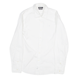 REPLAY Regular Fit Mens Plain Shirt White Long Sleeve M