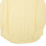 NAUTICA Mens Plain Shirt Yellow Long Sleeve XL