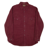 ST.JOHN'S BAY Mens Plain Shirt Red Long Sleeve XL