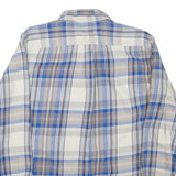 TOMMY HILFIGER Mens Shirt Blue Check Long Sleeve L