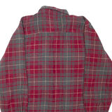 SCHMIDT WORKWEAR Mens Shirt Red Check Long Sleeve L