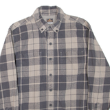 RIDGECUT Mens Shirt Grey Check Long Sleeve M