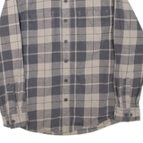 RIDGECUT Mens Shirt Grey Check Long Sleeve M