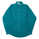 FIVE BROTHER Tall Mens Plain Shirt Blue Long Sleeve L