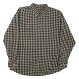 WOOLRICH Mens Shirt Green Check Long Sleeve L