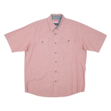 WRANGLER Comfort Flex Mens Plain Shirt Red L
