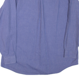 TOMMY HILFIGER Mens Plain Shirt Blue Long Sleeve XL