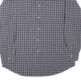 CHAPS RALPH LAUREN Mens Shirt Blue Check Long Sleeve L