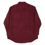 ST.JOHN'S BAY Mens Plain Shirt Maroon Long Sleeve XL