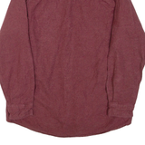 GRIZZLY MOUNTAIN Mens Plain Shirt Maroon Long Sleeve M