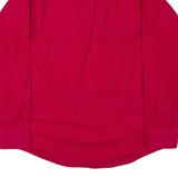 Mens Plain Shirt Red Long Sleeve L