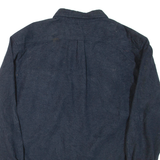 SCHMIDT WORKWEAR Mens Plain Shirt Blue Long Sleeve 2XL