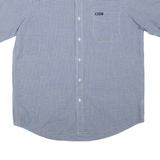 CHAPS Mens Shirt Blue Gingham L