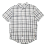 CALVIN KLEIN JEANS Mens Shirt White Check L