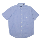 CHAPS Mens Shirt Blue Check L