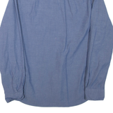 NAUTICA Mens Plain Shirt Blue Long Sleeve M
