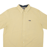 CHAPS Mens Shirt Yellow Check M