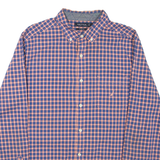 NAUTICA Mens Shirt Blue Check Long Sleeve L