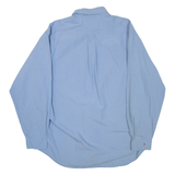 TOMMY HILFIGER Mens Shirt Blue Check Long Sleeve L