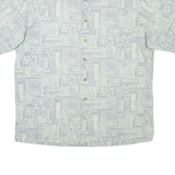 HOOK & TACKLE Mens Shirt Blue Geometric L