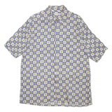 PIERRE CARDIN Mens Shirt Blue Spotted L
