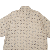 NATURAL ISSUE Mens Shirt Brown Spotted XL