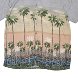 BATIK BAY Mens Hawaiian Shirt Grey Floral XL