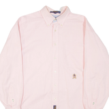 TOMMY HILFIGER Mens Plain Shirt Pink Long Sleeve XL