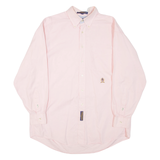 TOMMY HILFIGER Mens Plain Shirt Pink Long Sleeve XL
