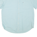 TOMMY HILFIGER Mens Shirt Blue Striped XL