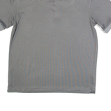 DUNLOP Mens Polo Shirt Grey Striped L