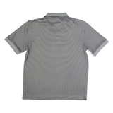 DUNLOP Mens Polo Shirt Grey Striped L