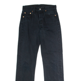 LEVI'S 501 Jeans Mens Black Regular Straight W26 L28