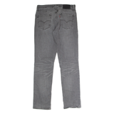 LEVI'S 511 BIG E Jeans Mens Grey Slim Straight Stone Wash W34 L32