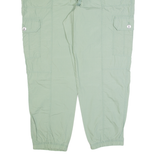 DKNY SPORT Cargo Womens Trousers Green Regular Tapered W38 L27