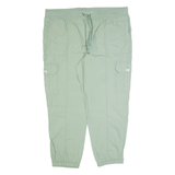 DKNY SPORT Cargo Womens Trousers Green Regular Tapered W38 L27