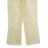 POLO RALPH LAUREN Mens Corduroy Trousers Cream Regular Straight W36 L27