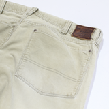 POLO RALPH LAUREN Mens Corduroy Trousers Cream Regular Straight W36 L27