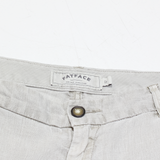 FAT FACE 3/4 Length Womens Trousers Beige Regular Tapered Linen W34 L25