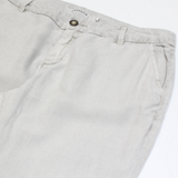 FAT FACE 3/4 Length Womens Trousers Beige Regular Tapered Linen W34 L25