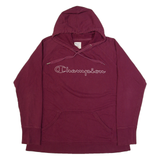 CHAMPION Mens Maroon Hoodie L