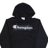 CHAMPION Mens Black Hoodie S