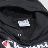 CHAMPION Mens Black Hoodie S