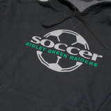 CHAMPION Ridley Green Raiders Soccer Mens Black Hoodie USA L