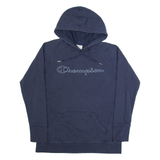 CHAMPION Mens Blue Hoodie M