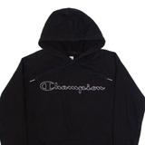 CHAMPION Mens Black Hoodie S