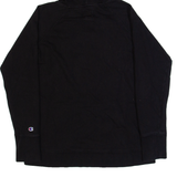 CHAMPION Mens Black Hoodie S