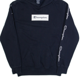 CHAMPION Mens Blue Hoodie S