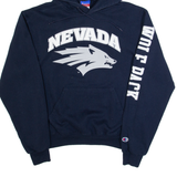 CHAMPION Nevada Wolf Pack Mens Blue Hoodie USA S