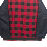 TROILER Mens Lumberjack Jacket Red Check S